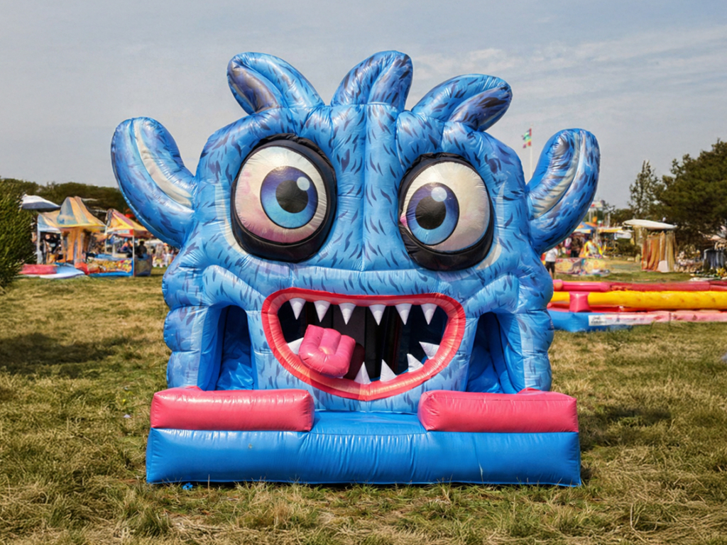 Skákací hrad se skluzavkami MONSTER IDIOT